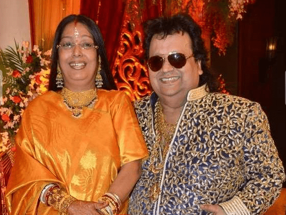 bappi Lahiri & his wife bappi Lahiri & his wife