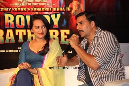 Akshay Kumar & Sonakshi Sinha for Rowdy Rathore Promotions Akshay Kumar & Sonakshi Sinha for Rowdy Rathore Promotions