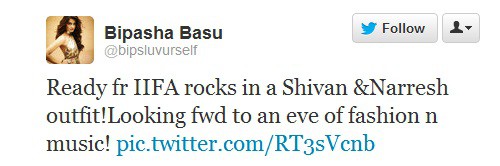 Bipasha Basu Tweeted about IIFA Bipasha Basu Tweeted about IIFA