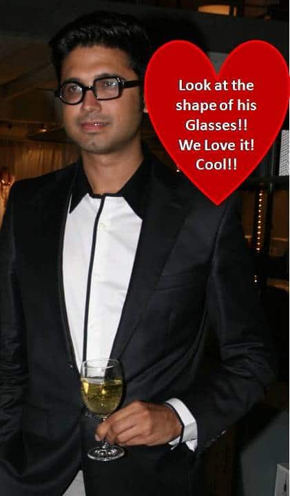 Designer Narresh with his unique glasses Designer Narresh with his unique glasses
