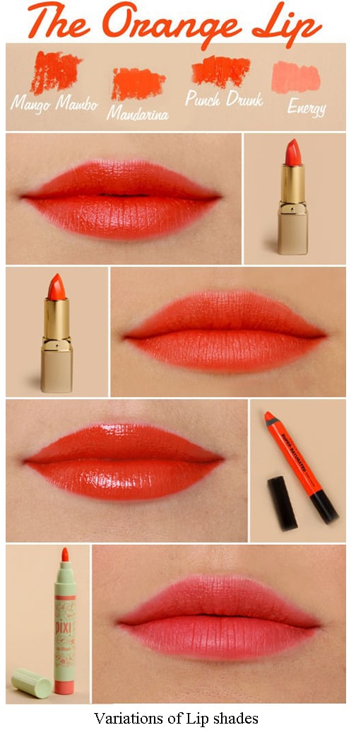 orange color on Lips orange color on Lips