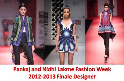 Pankaj and Nidhi Lakme Fashion Week 2012 2013 Finale Designers Pankaj and Nidhi Lakme Fashion Week 2012 2013 Finale Designers