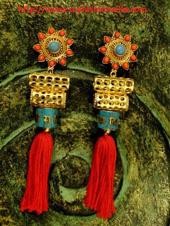 Prayer Wheel Earrings - Apala Prayer Wheel Earrings - Apala