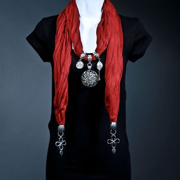 necklace scarf necklace scarf