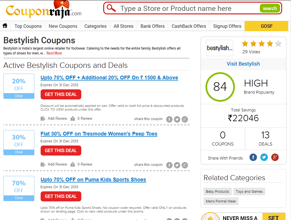 Bestylish Promotional Codes