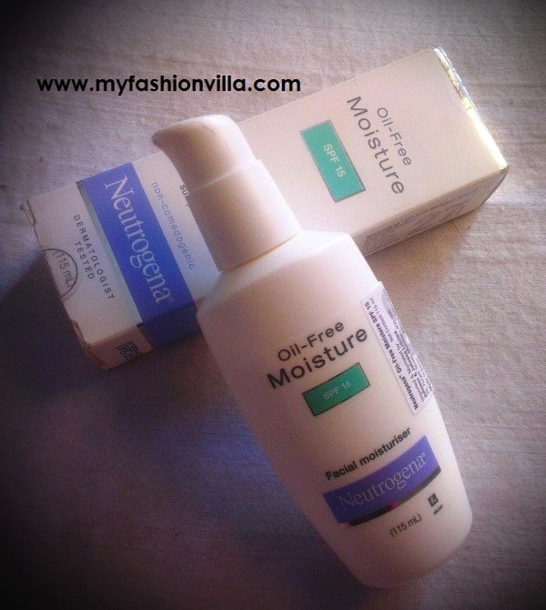 Neutrogena Oil Free Moisturiser SPF15