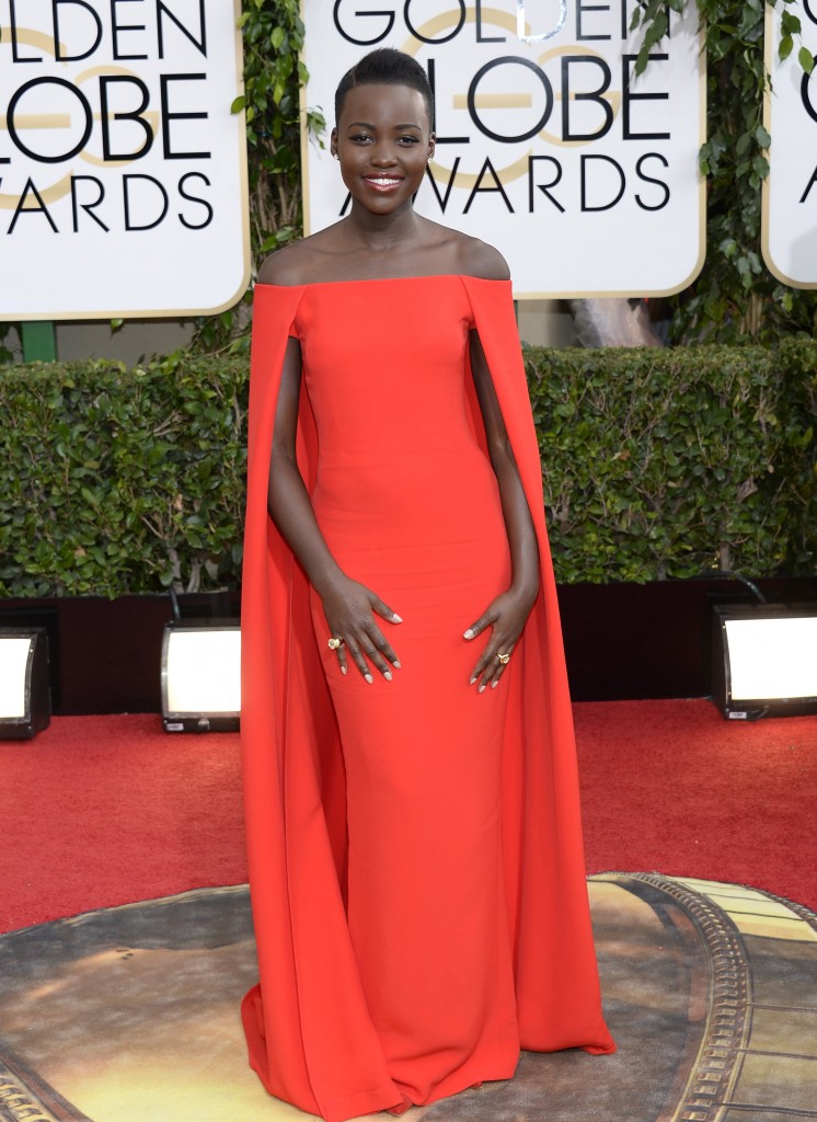 Lupita Nyong'o at Golden Globes Awards 2014
