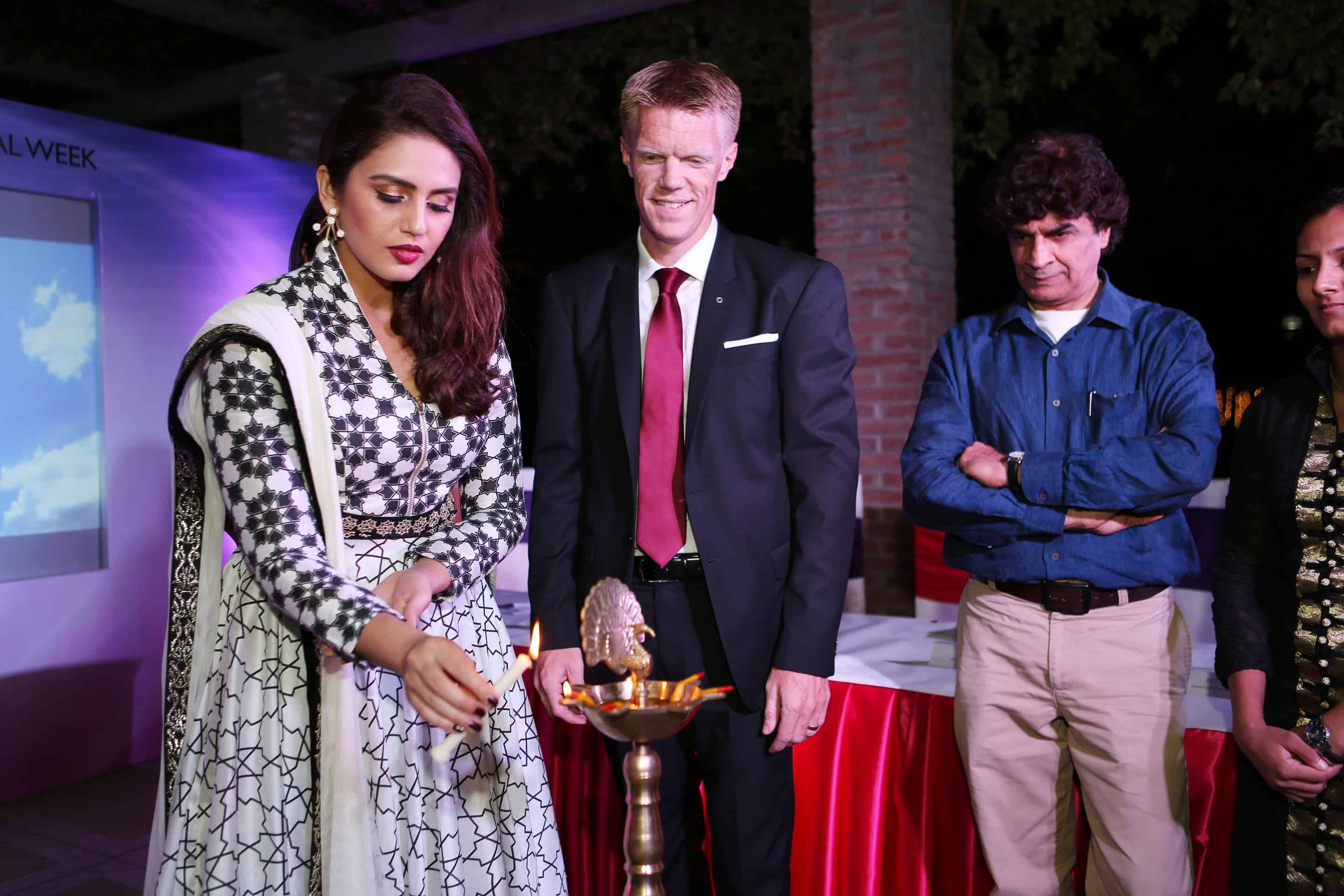 Ms. Huma Qureshi and Mr. Niklas Frisk, Oriflame India