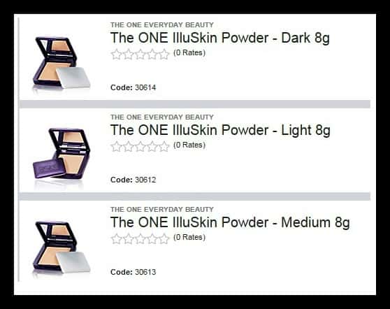 Oriflame TheOne Illuskin Powder