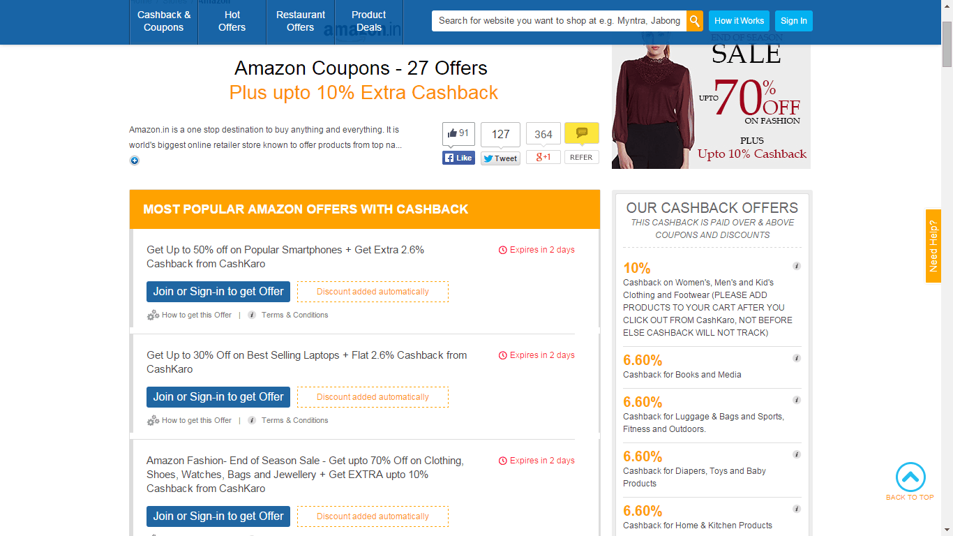 Most popular coupons amazon