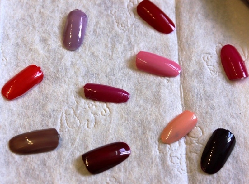 Oriflame The One Long Wear Nail Polish Swatches