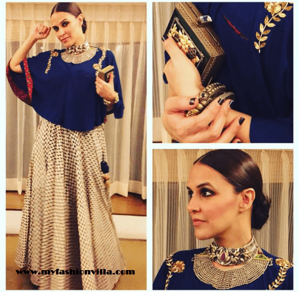 Neha Dhupia in Natashaj for Masaba Gupta's Wedding Reception