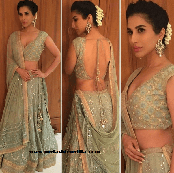 sophie chaudhary in Anita Dongre Lehenga for Masaba Gupta's Sangeet