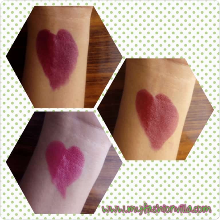 Amway Attitude Intense color Lipstick Swatches