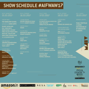 AIFWAW17_Show Schedule